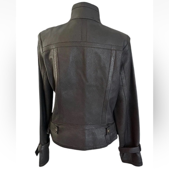 Calvin Klein Leather Moto Jacket Small - Picture 2 of 12